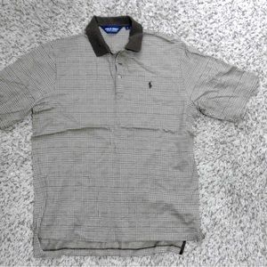 BOGO FREE SALE!! Men’s Brown Plaid Ralph Lauren Polo Shirt